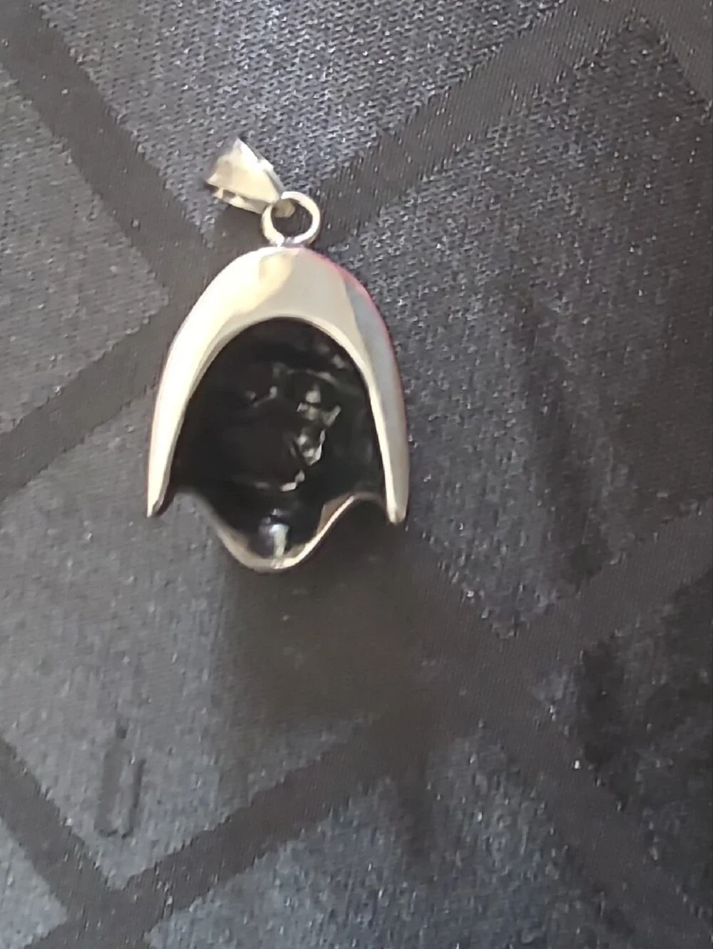 Black Stainless Steel Darth Vader Helmet Pendant - Men’s Jewelry